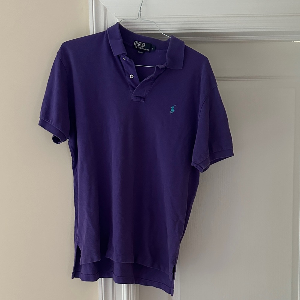 Polo by Ralph Lauren Men's Polo Shirt in Deep Purple